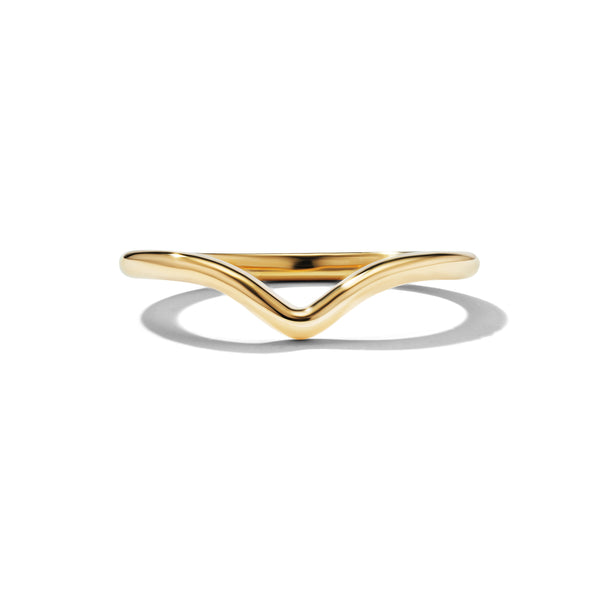 HAZEL Wedding Band, Front View