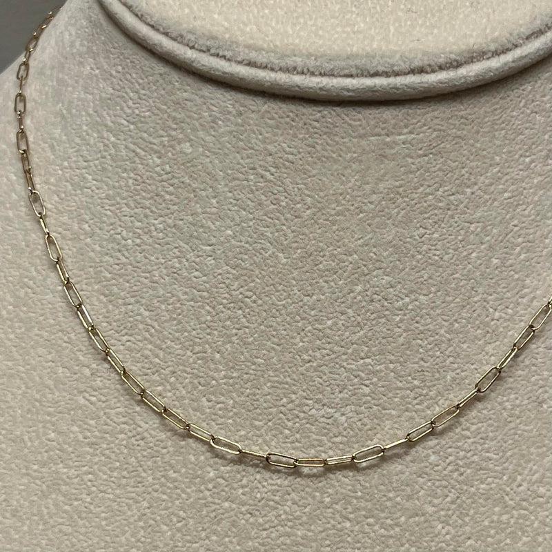 NOOR 14KT FLAT CURB CHAIN