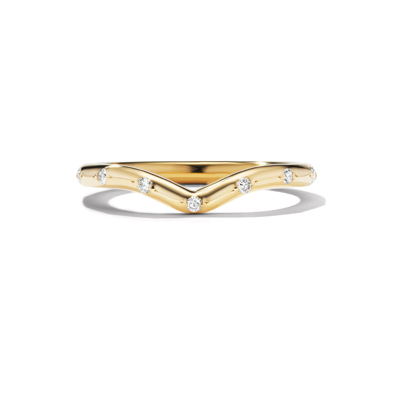 IRIS Wedding Band Front View