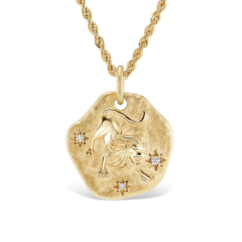 Large Zodiac Medallion 18KT Yellow Gold