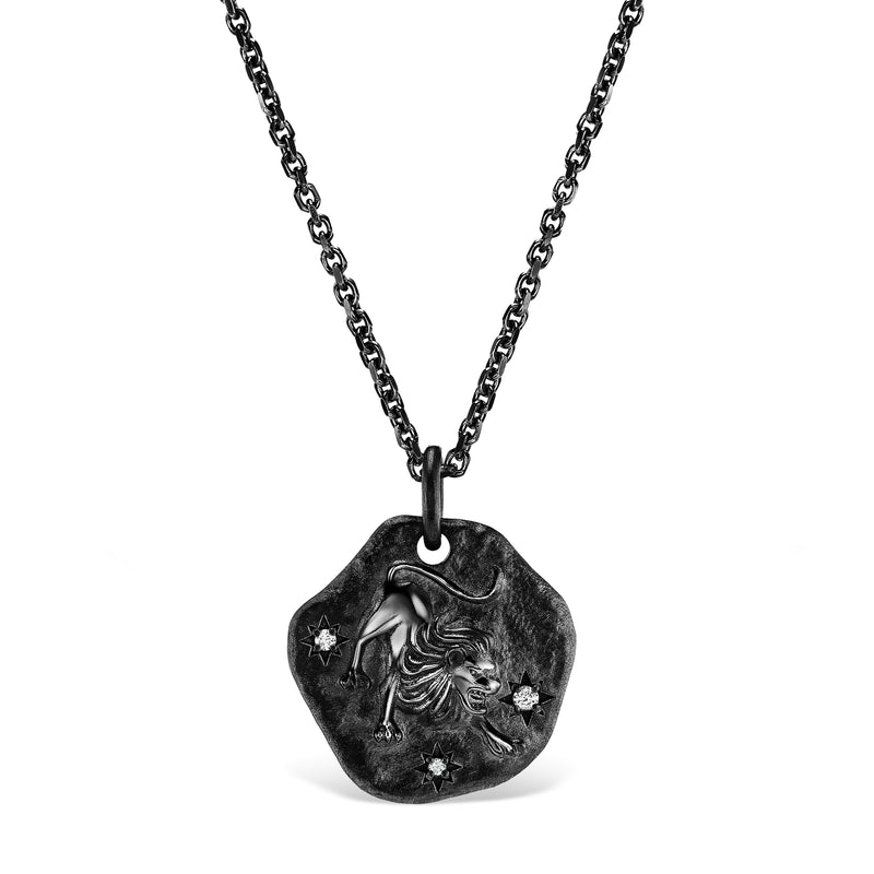 MINI ZODIAC MEDALLION 18KT Black Gold