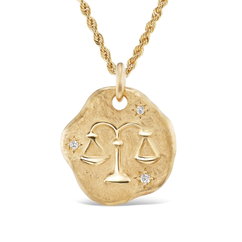 Large Zodiac Medallion 18KT Yellow Gold
