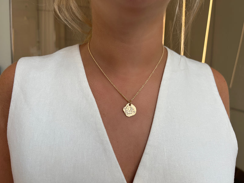 VIRGO ZODIAC MEDALLION
