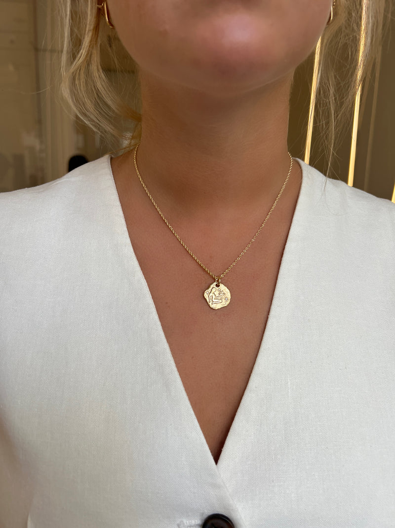 VIRGO ZODIAC MEDALLION
