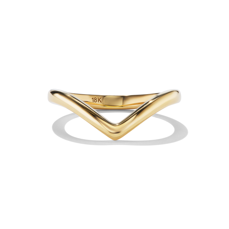 Lexi Band, Yellow Gold, front view