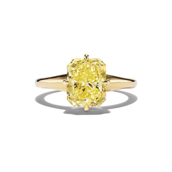 Mae 4.00 Carat Engagement Ring, yellow diamond, in 18kt yellow gold