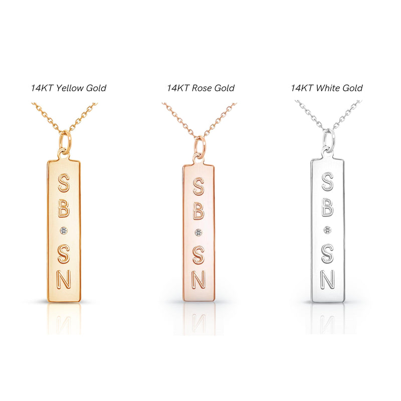 *NEW* IMANI 14KT Gold Bar Charm