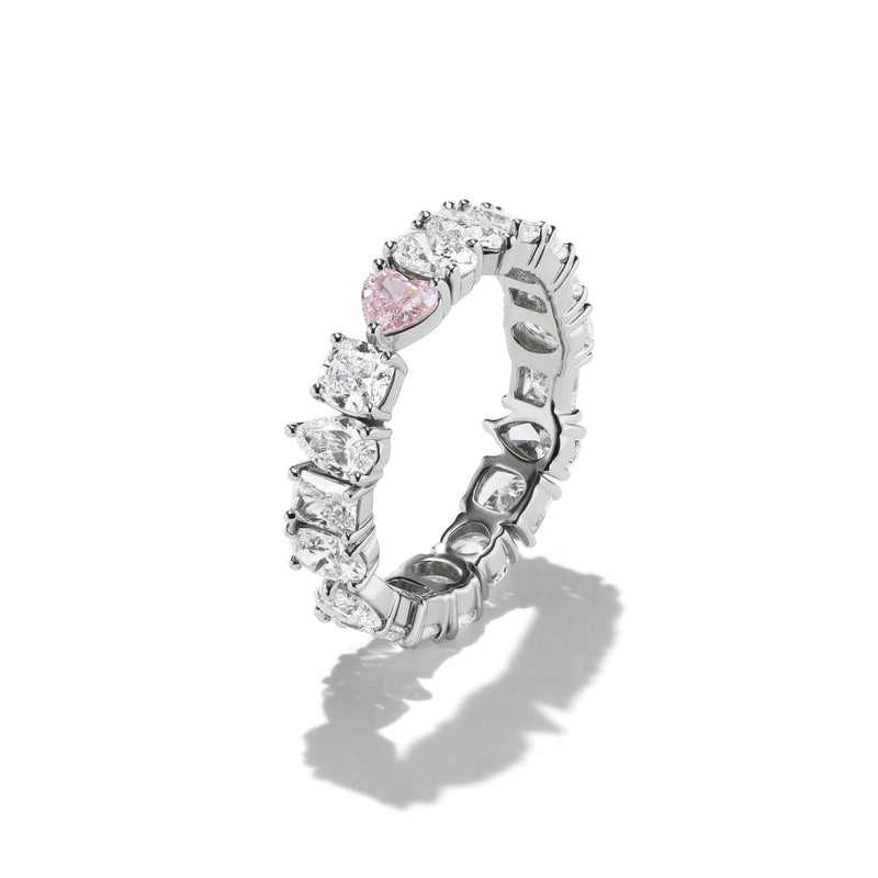 Modified ALAYA With Pink Heart Diamond 3/4th view