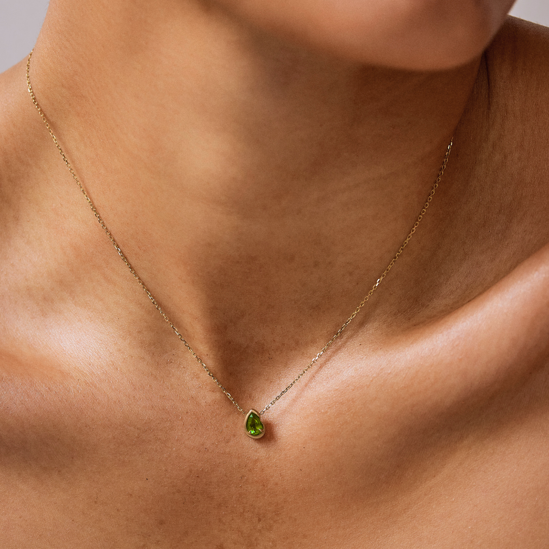 BB THELMA GREEN TOURMALINE NECKLACE