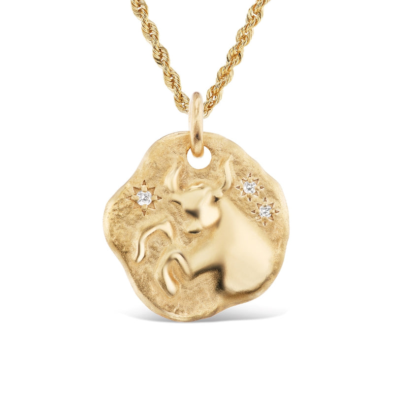 Large Zodiac Medallion 18KT Yellow Gold