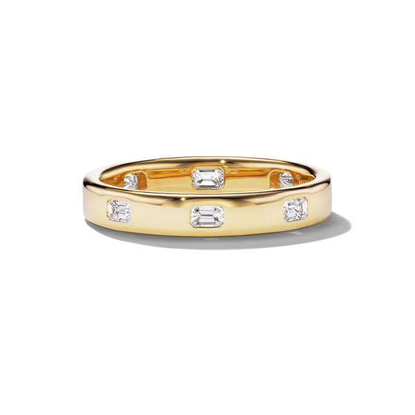 VESTA EMERALD CUT BAND