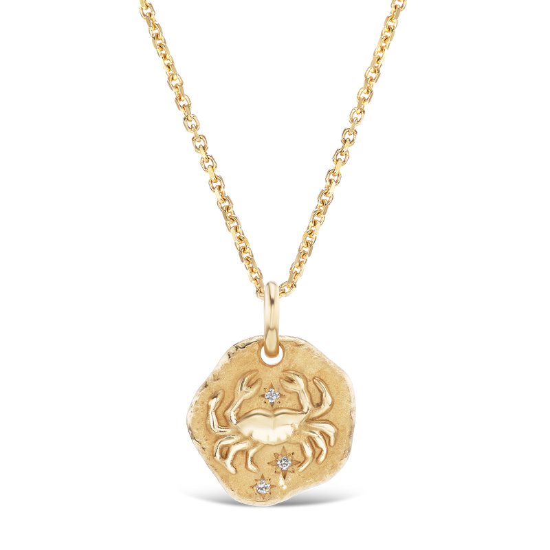 MINI ZODIAC MEDALLION 18KT YELLOW GOLD
