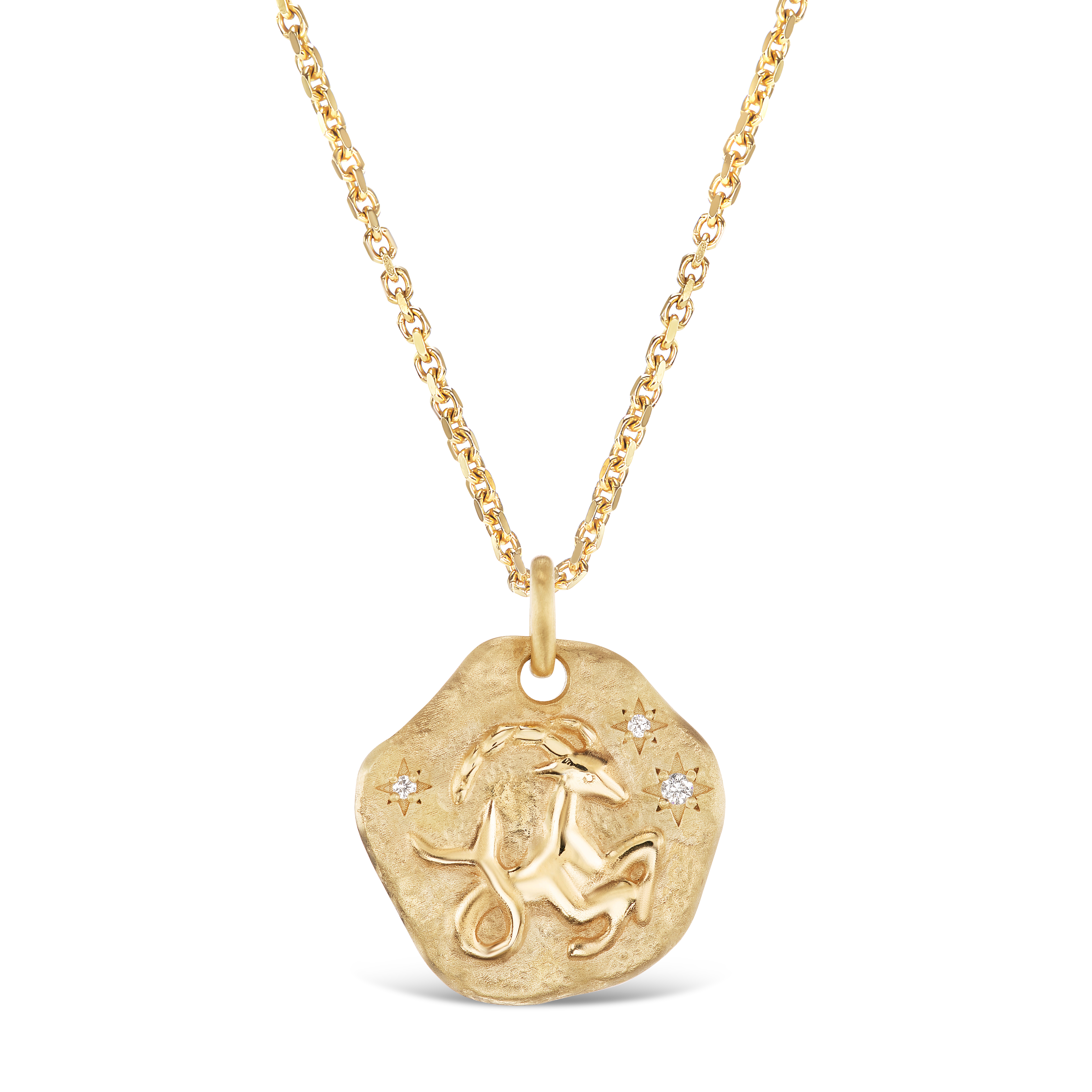 MINI ZODIAC MEDALLION 18KT YELLOW GOLD