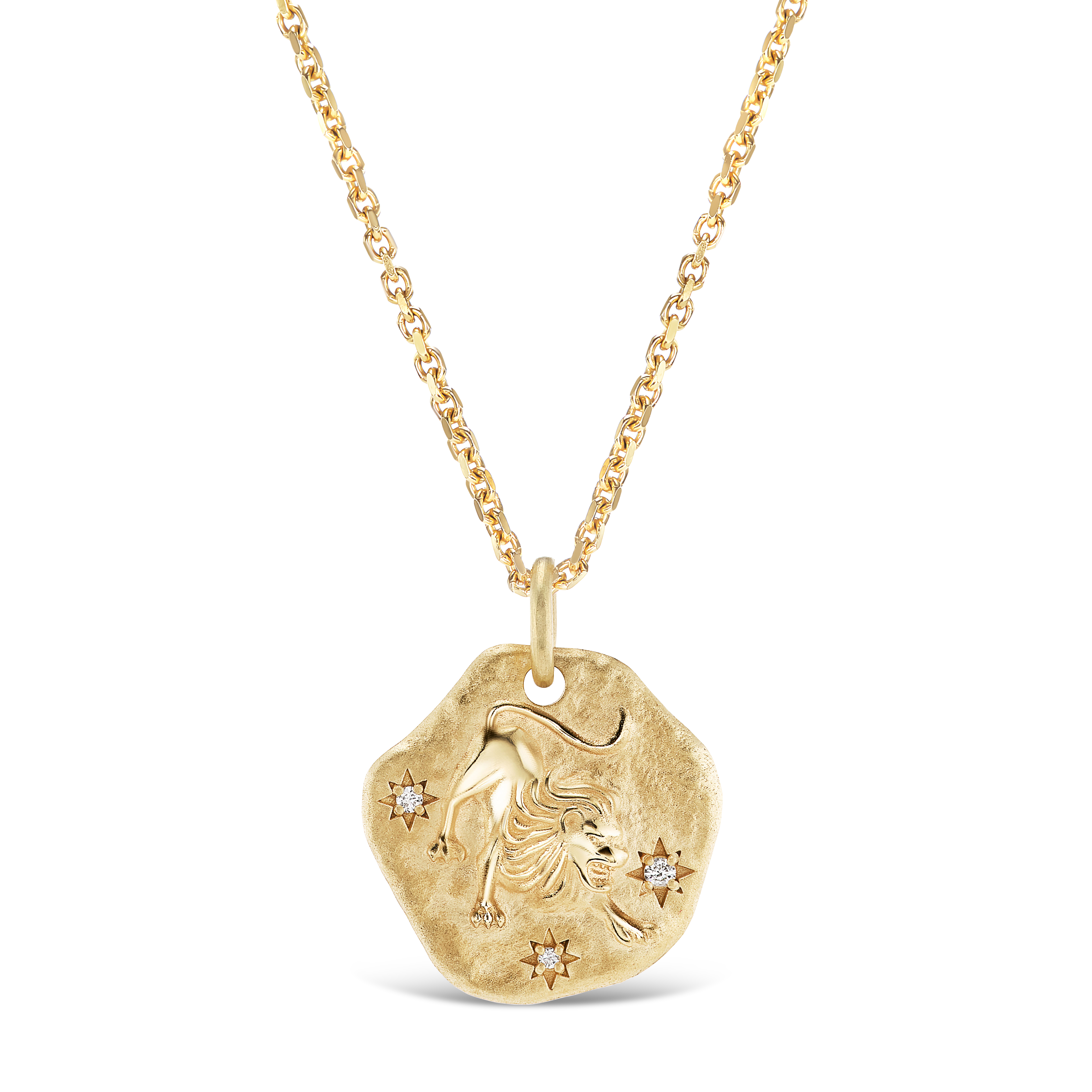 MINI ZODIAC MEDALLION 18KT YELLOW GOLD