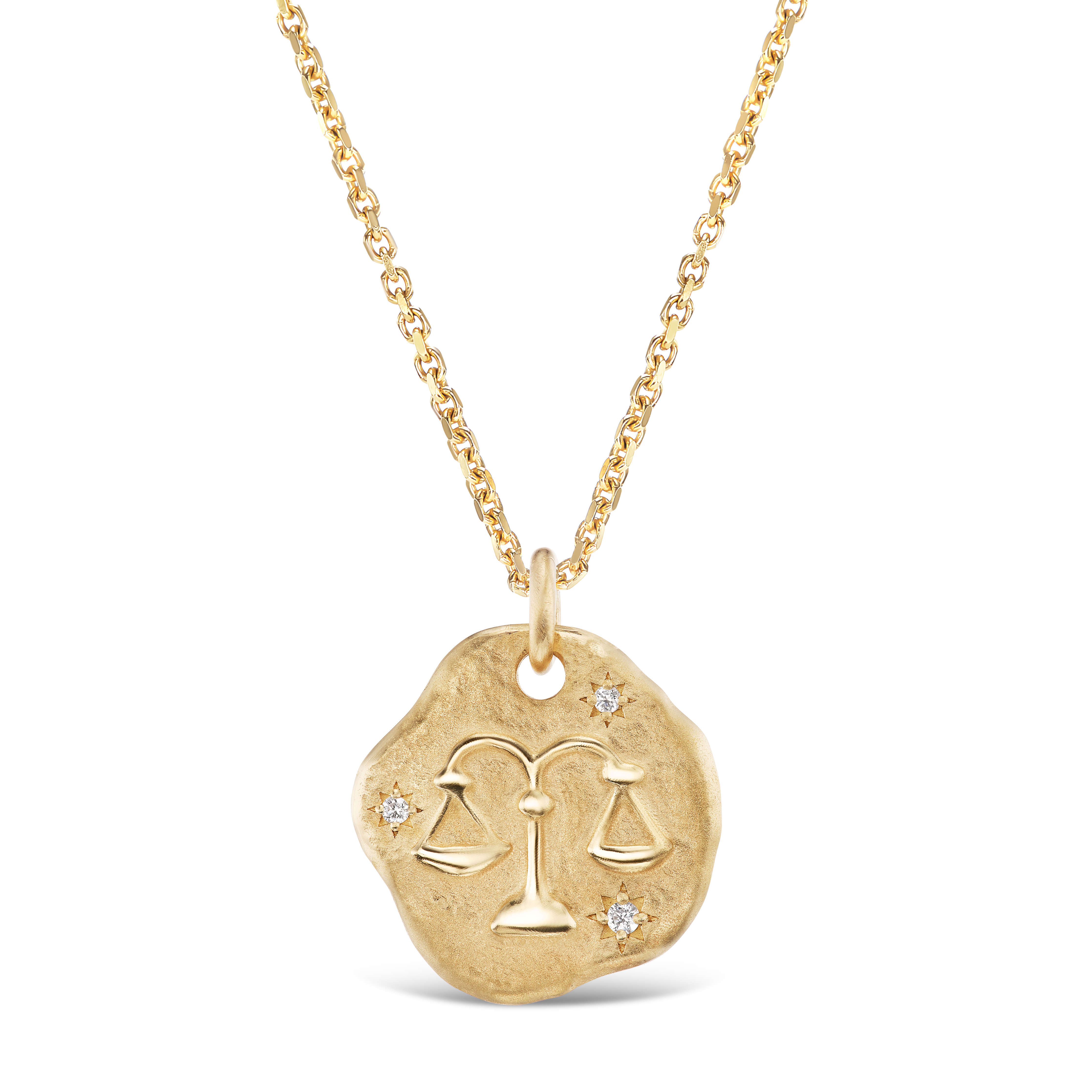 MINI ZODIAC MEDALLION 18KT YELLOW GOLD