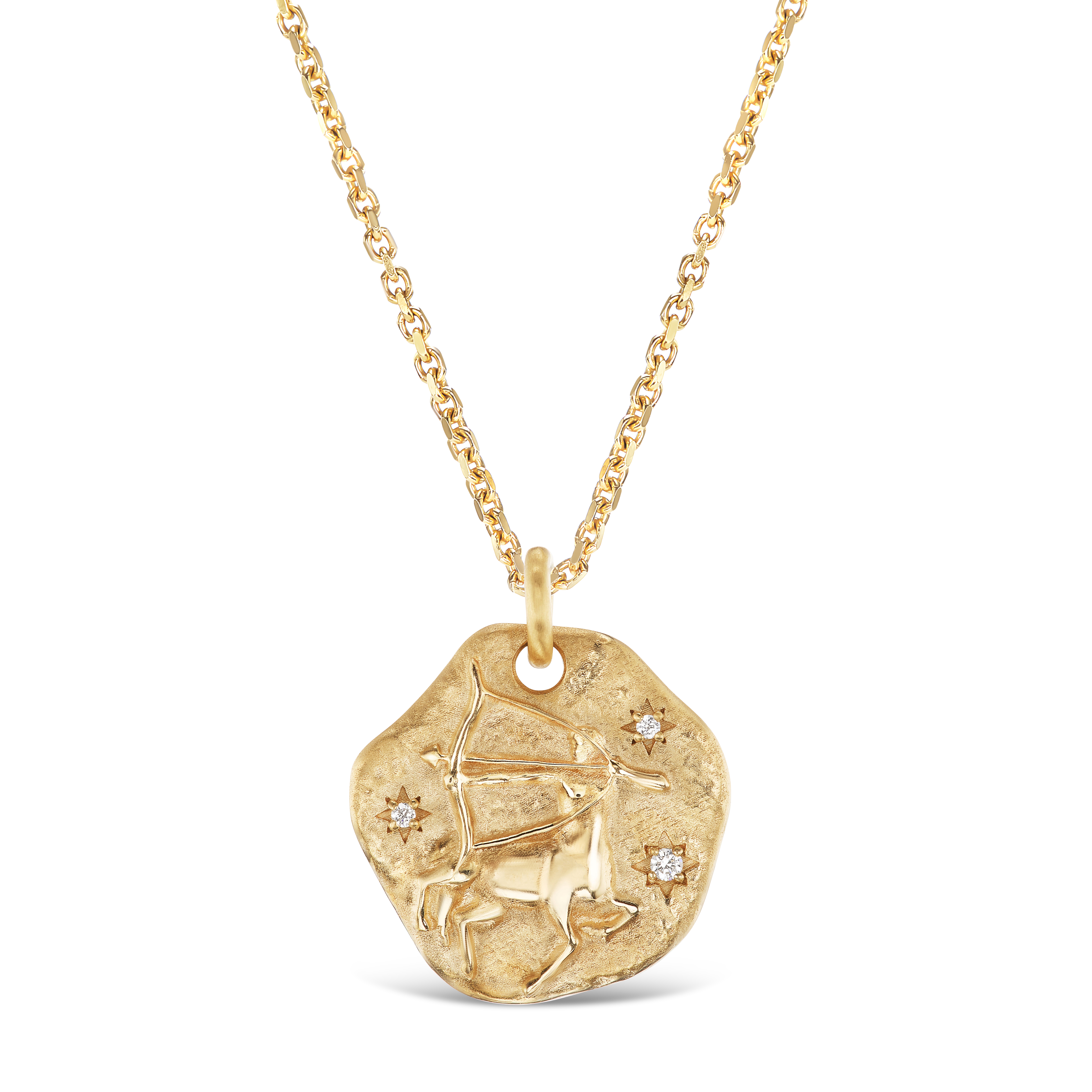 MINI ZODIAC MEDALLION 18KT YELLOW GOLD