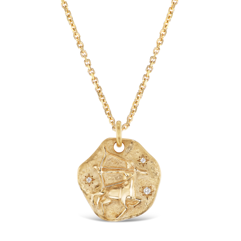 MINI ZODIAC MEDALLION 18KT YELLOW GOLD