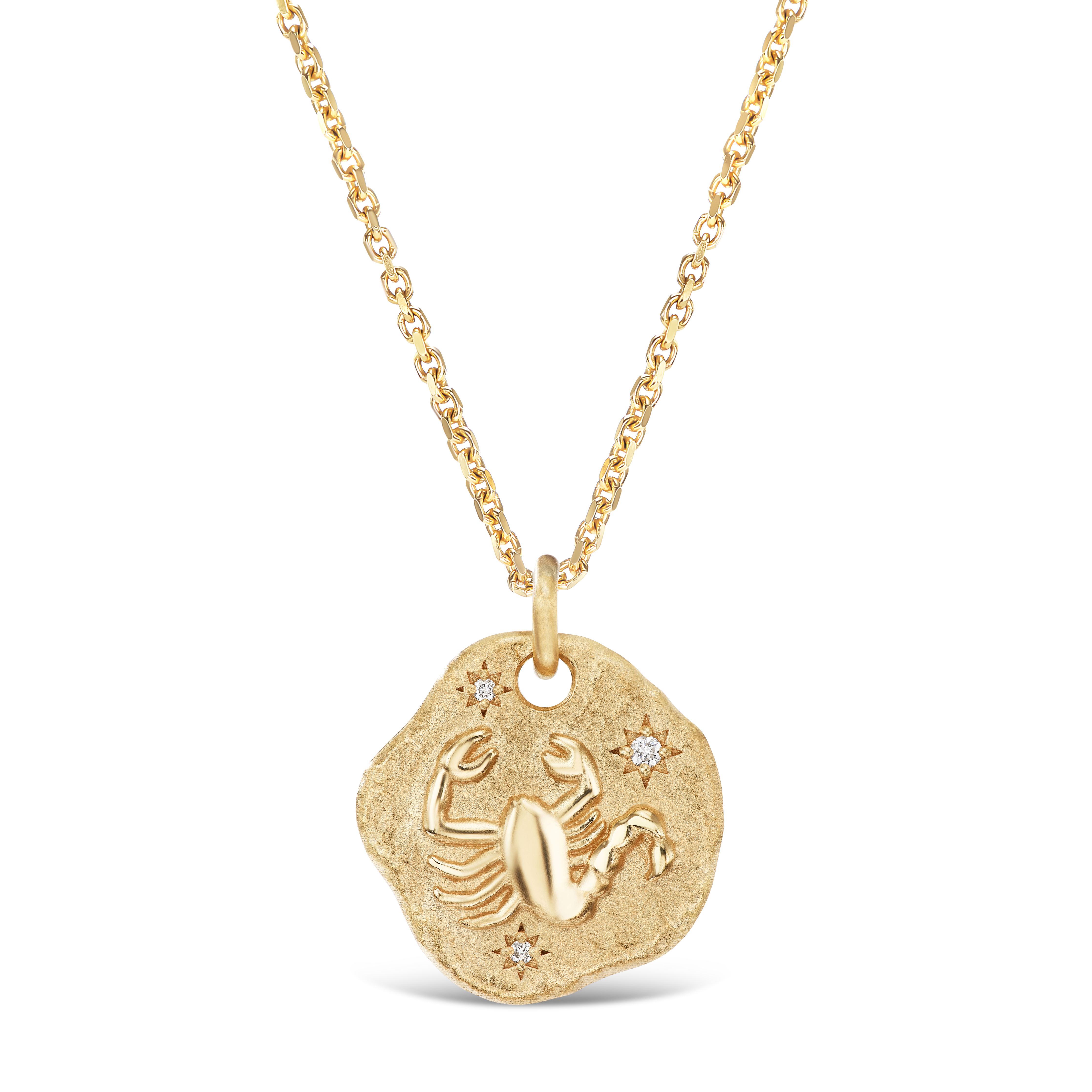 MINI ZODIAC MEDALLION 18KT YELLOW GOLD