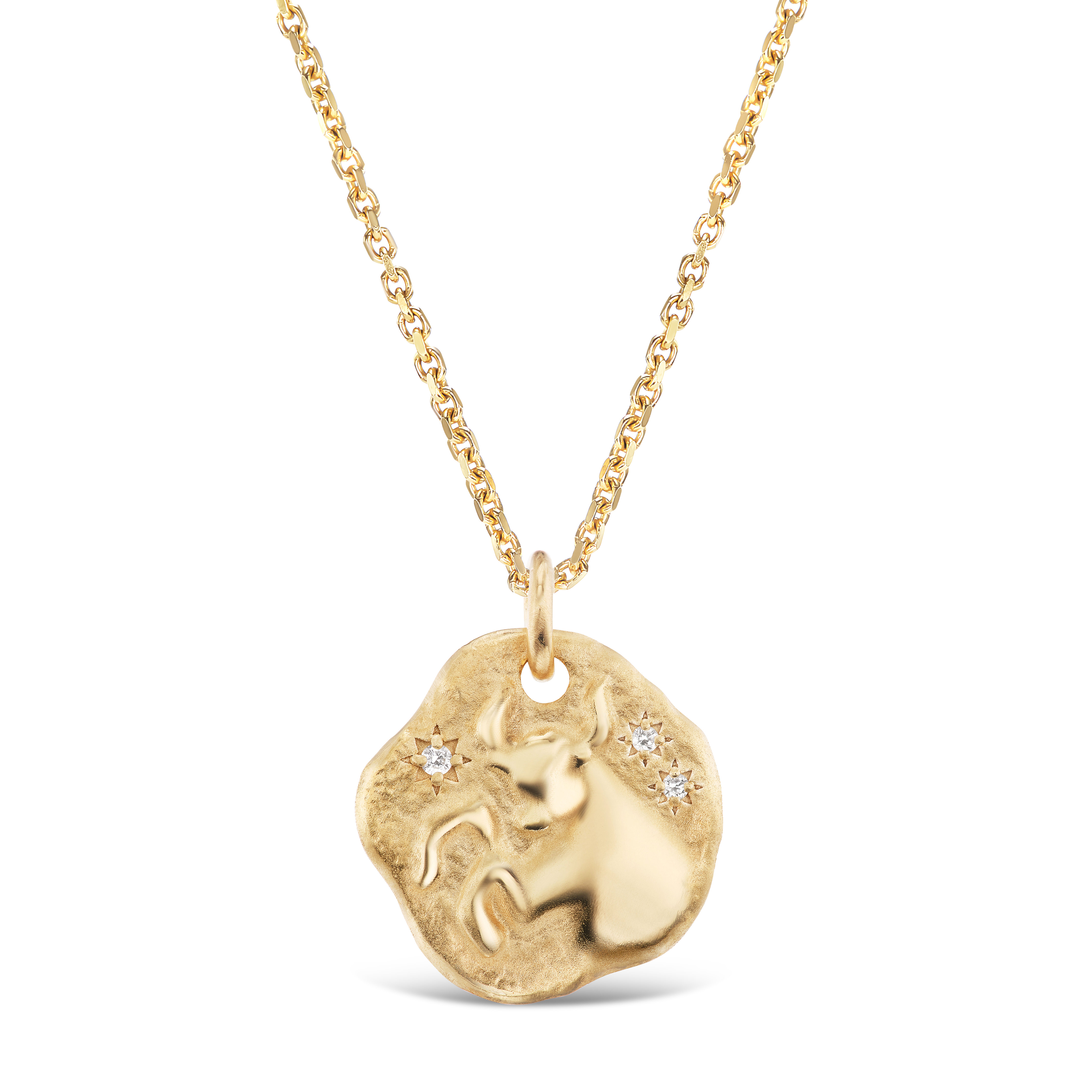 MINI ZODIAC MEDALLION 18KT YELLOW GOLD