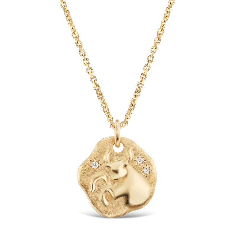 MINI ZODIAC MEDALLION 18KT YELLOW GOLD