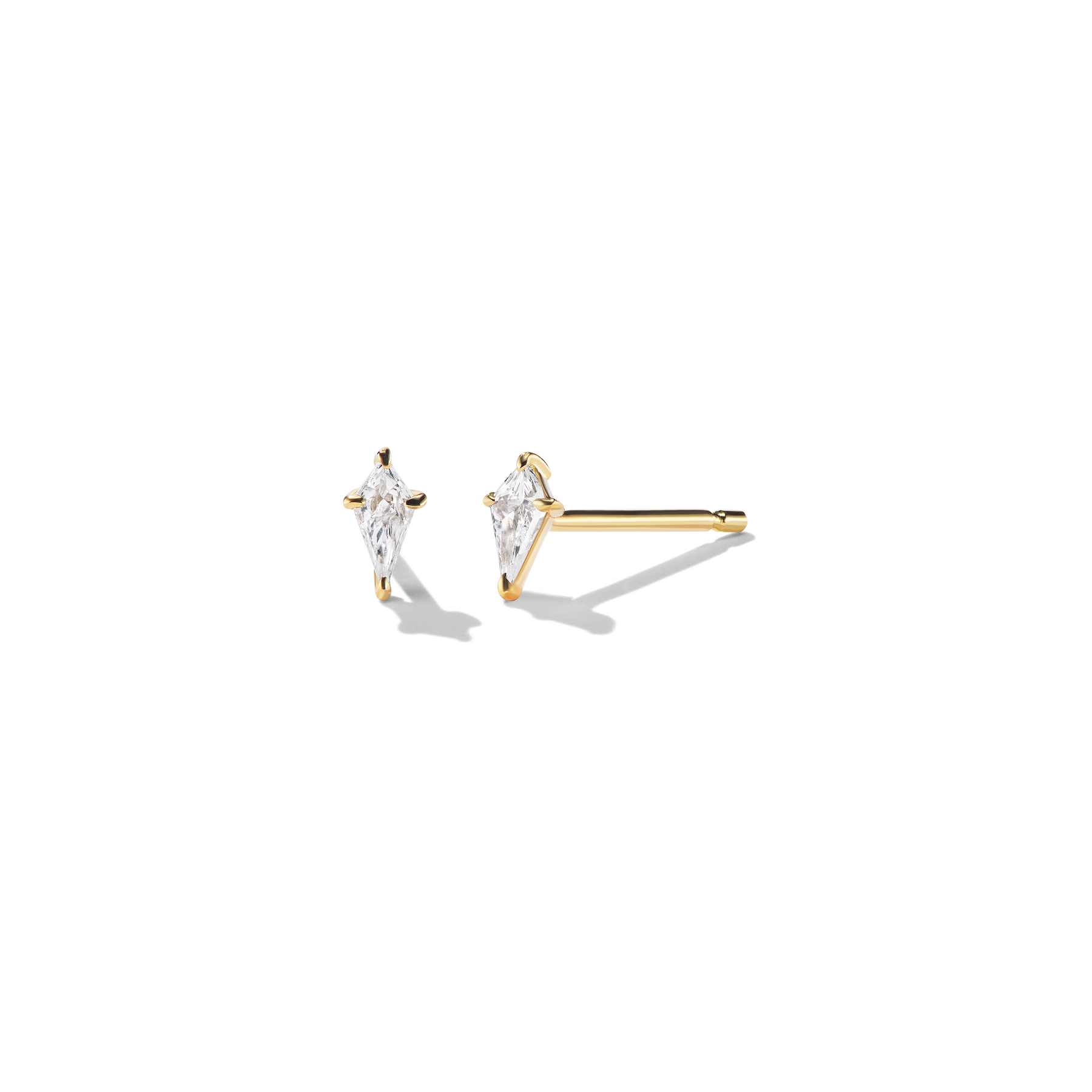 KALYN 14KT YG Kite Diamond Studs