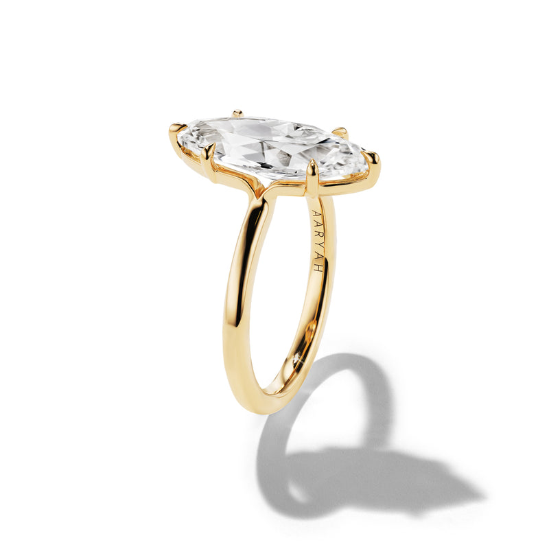 Kat 3.28 Engagement Ring, side profile
