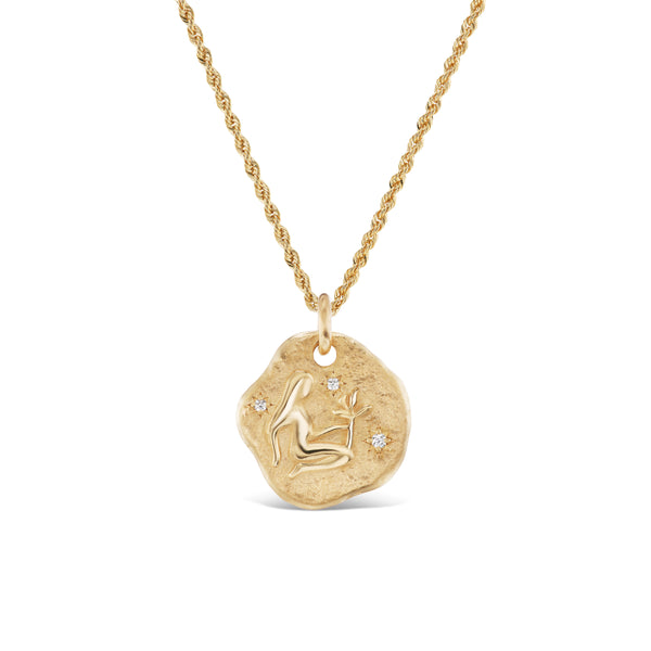 VIRGO ZODIAC MEDALLION