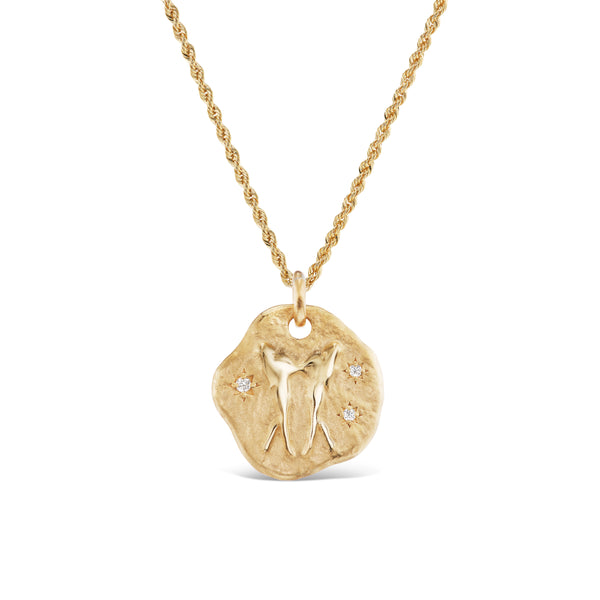 GEMINI ZODIAC MEDALLION