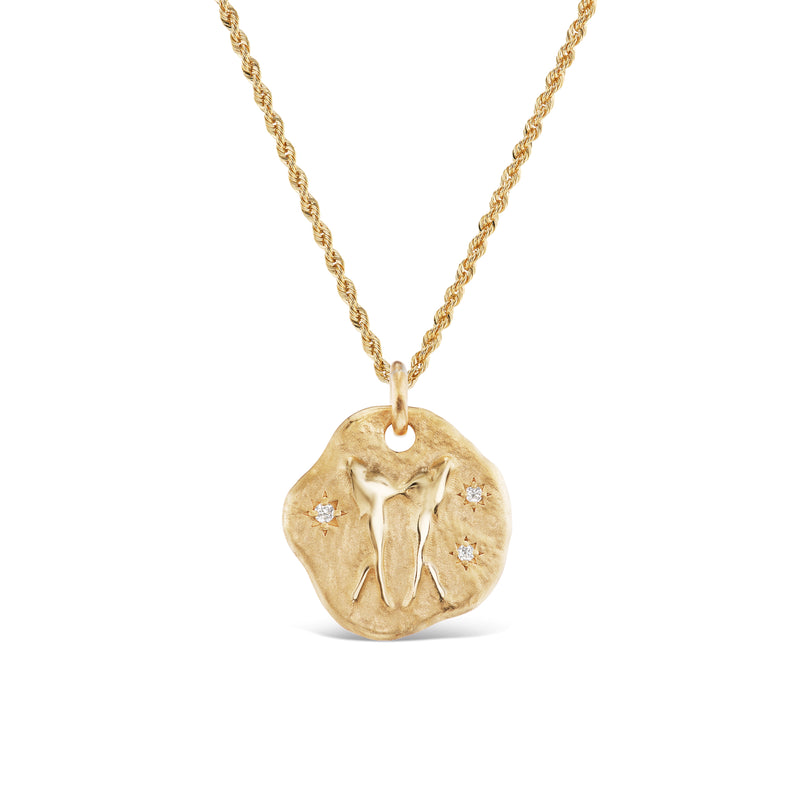 GEMINI ZODIAC MEDALLION