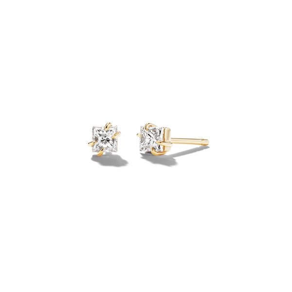 Kyra Double Prong Princess Cut Earrings - product view