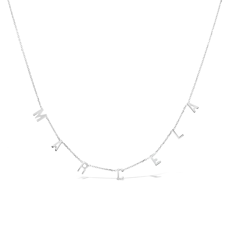 AMARA SPACED OUT LETTER NECKLACE