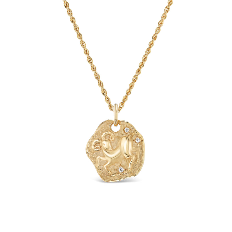 ARIES ZODIAC MEDALLION