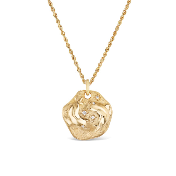 PISCES ZODIAC MEDALLION