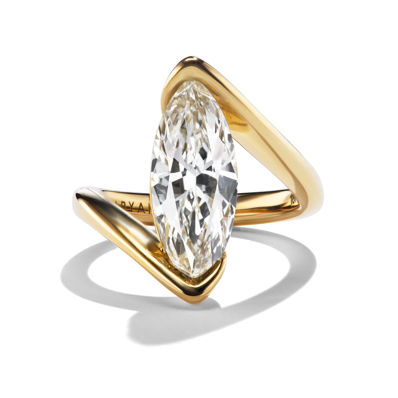 Bespoke Marquise Cut Bypass Ring