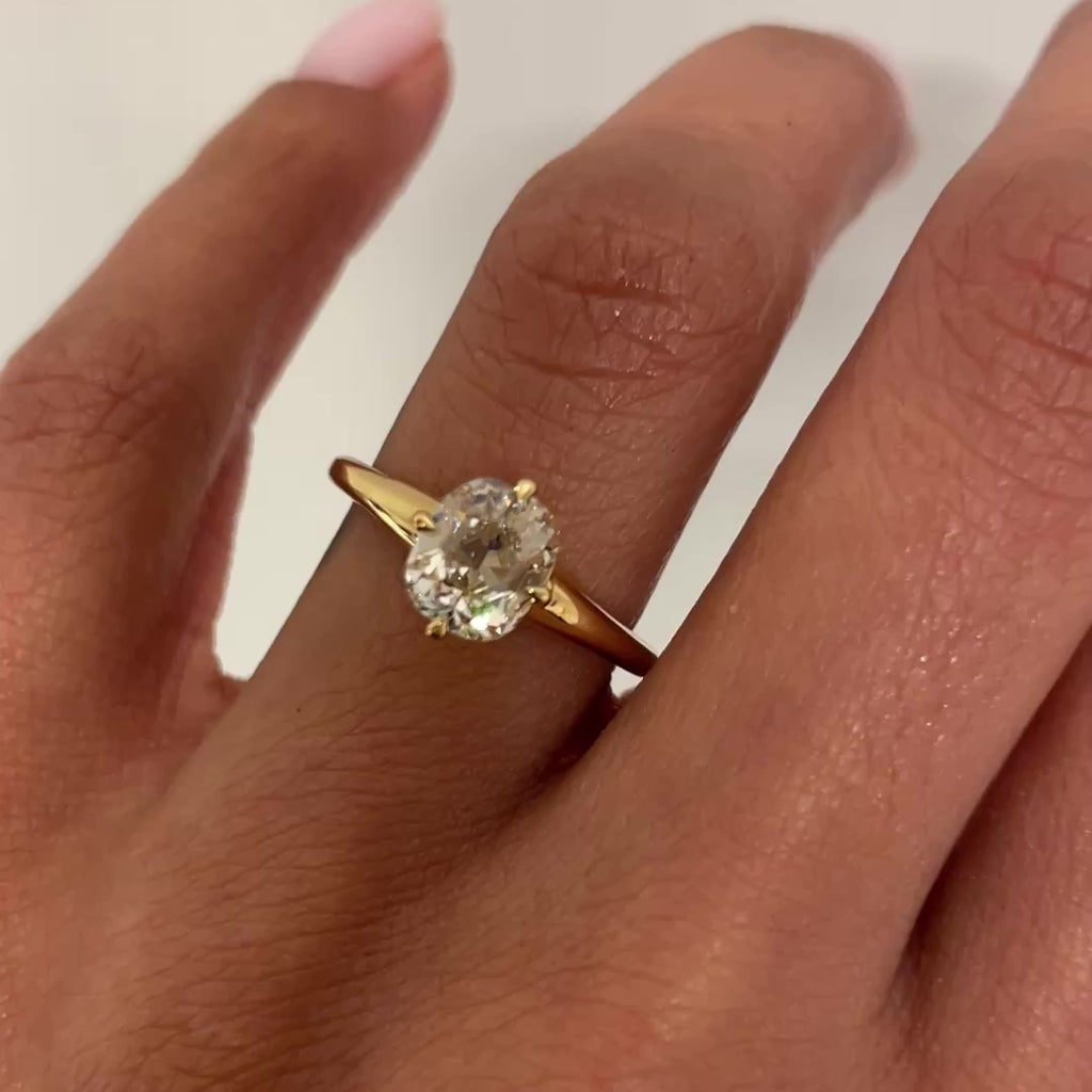 Mae 1.51 engagement ring on hand video