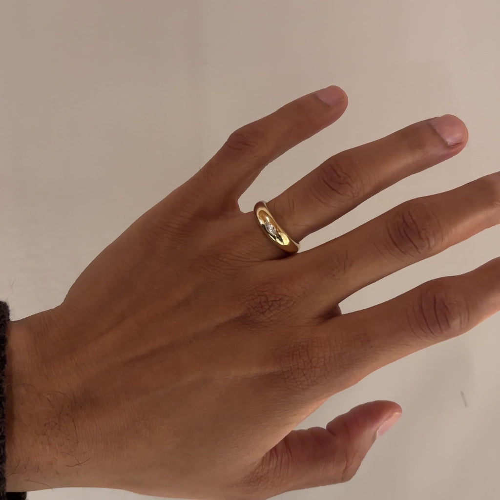 Zayne Marquise Wedding band on hand,