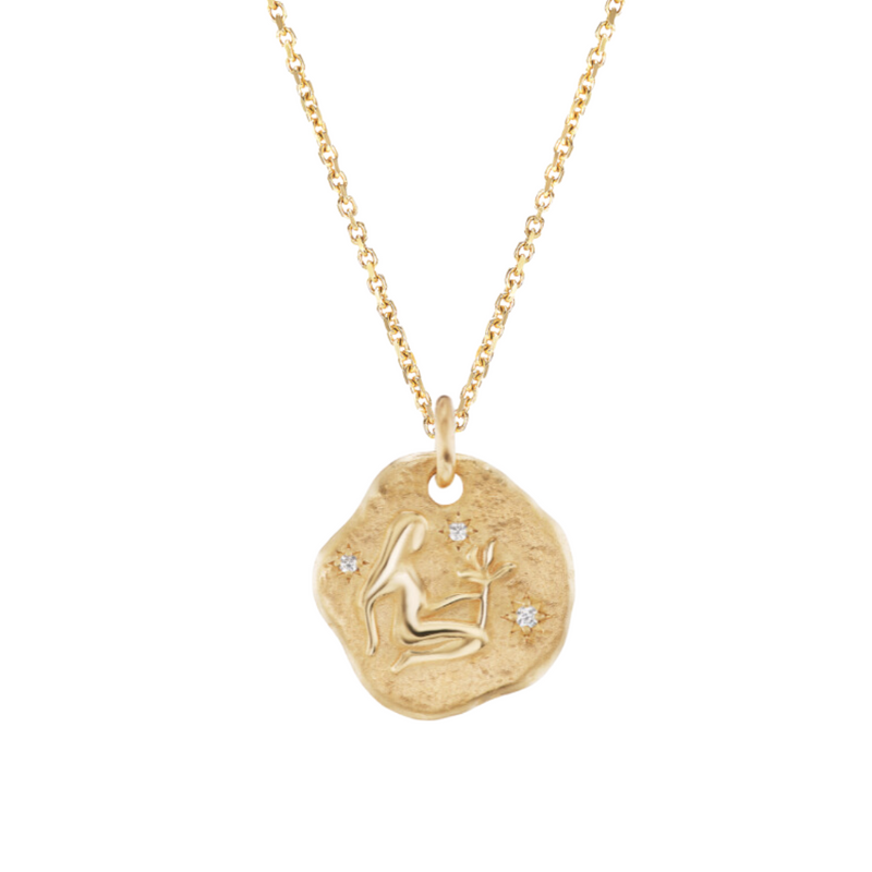 *NEW* MINI VIRGO ZODIAC MEDALLION