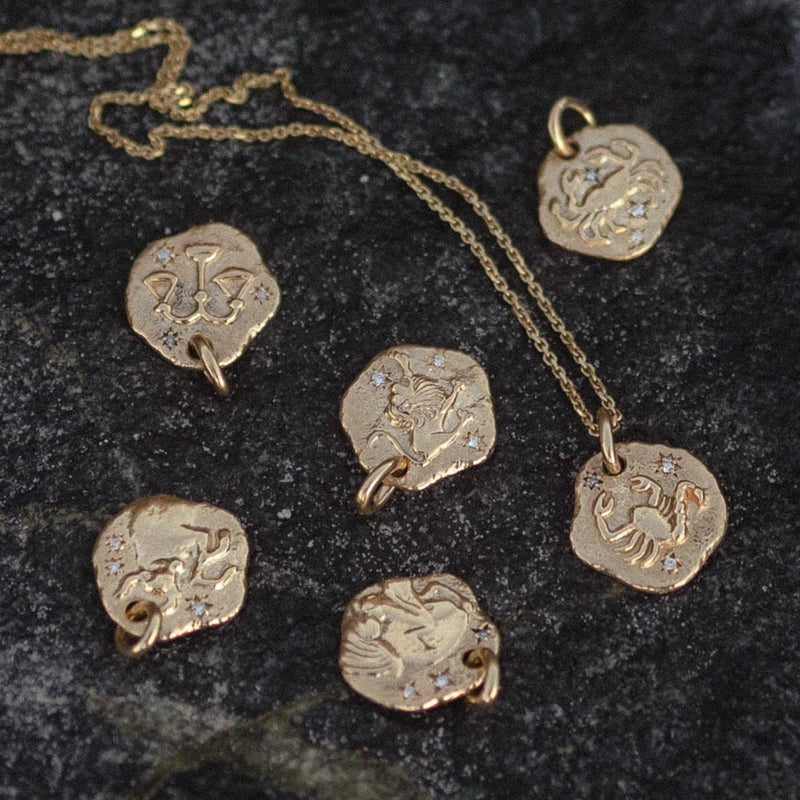 MINI CAPRICORN ZODIAC MEDALLION
