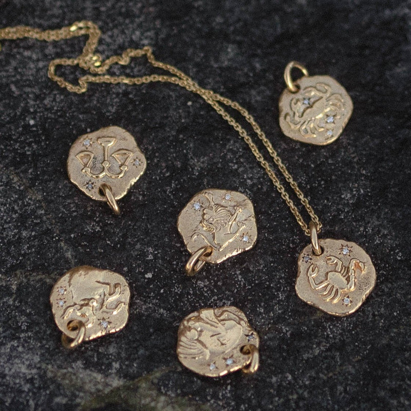 MINI ARIES ZODIAC MEDALLION