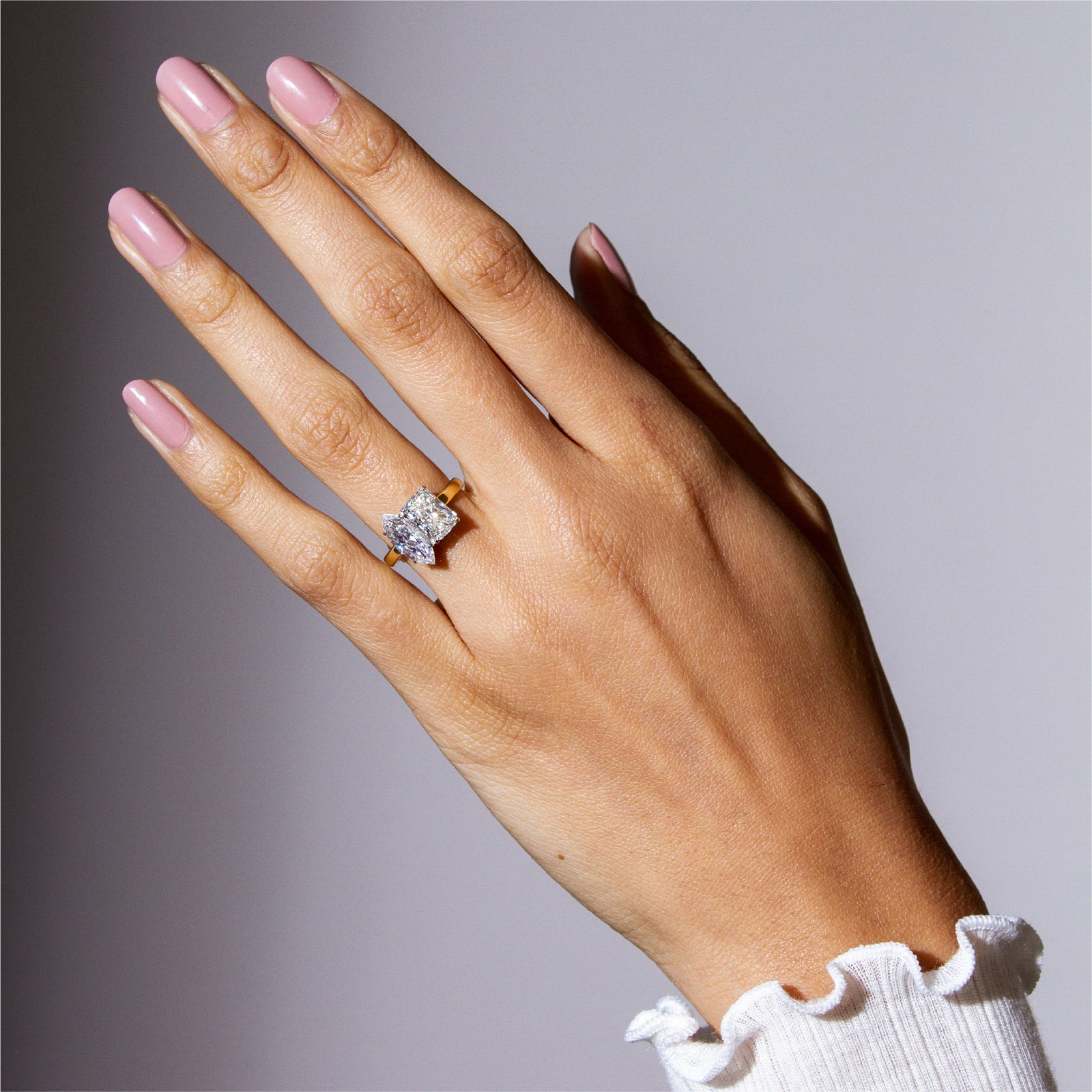 AARYAH Toi et Moi Two Stone Diamond Ring