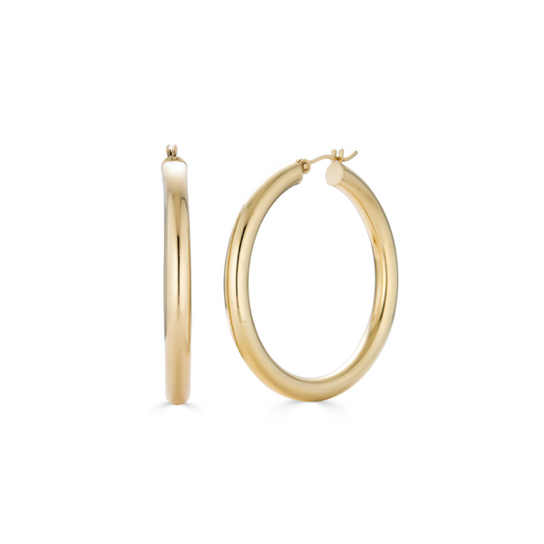 Ananya 14KT Yellow Gold Hoop Earrings