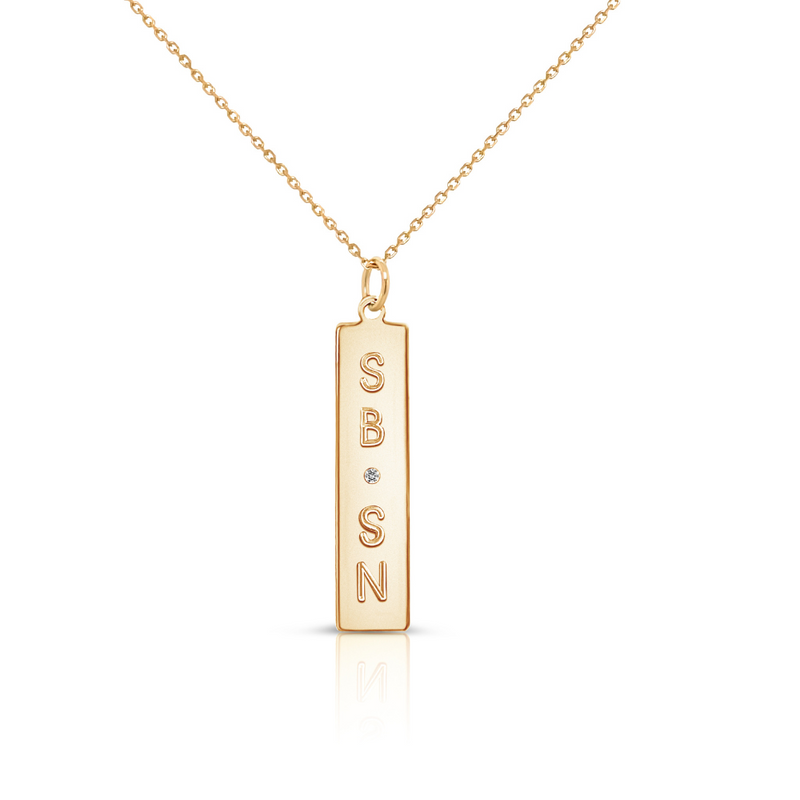 *NEW* IMANI 14KT Gold Bar Charm