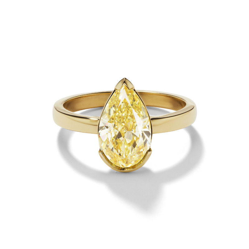 Natural Yellow Sapphire Ring, Pukhraj Ring - Shraddha Shree Gems