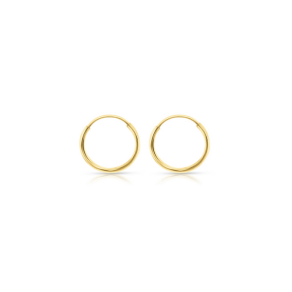 RAINA 14KT Small Infinity Hoops