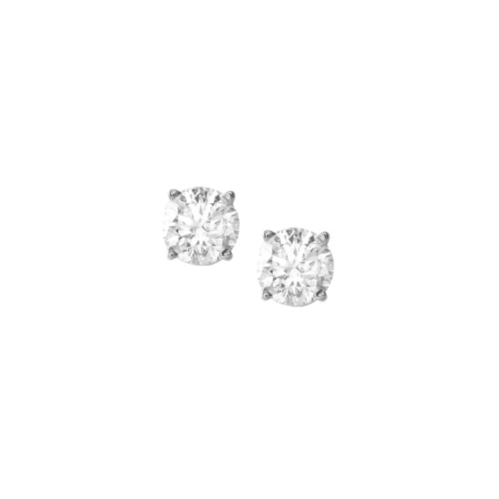 TINY & MINI Diamond Studs White